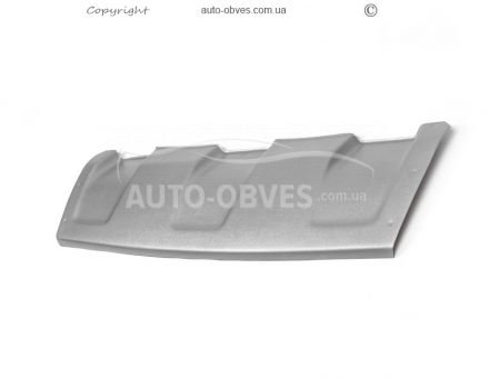 Cover on the front bumper of Renault Duster 2010-2017 - type: abs, gray фото 0