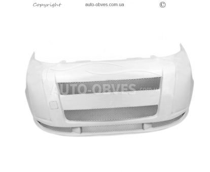 Front bumper overlay Fiat Fiorino, Qubo 2008-... - type: v1 for painting фото 2