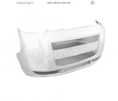 Front bumper overlay Fiat Fiorino, Qubo 2008-... - type: v1 for painting фото 1