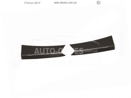 Накладка на поріг багажника чорний хром Ford Escape 2013-2020 фото 0