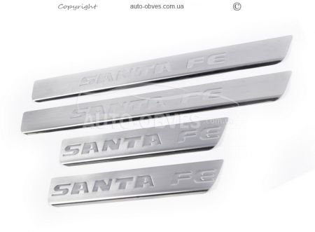 Door sills Hyundai Santa Fe, 4pcs фото 0