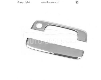 Rear handle pad Peugeot Partner, stainless steel фото 0