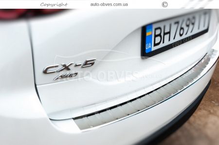 Накладка на задний бампер Mazda CX5 2017-... фото 3