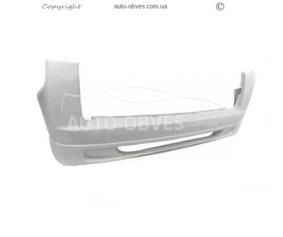Rear bumper cover one-piece Fiat Fiorino, Qubo 2008-… - type: paintable фото 1
