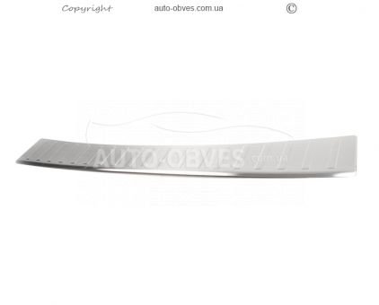 Накладка на задний бампер Opel Vivaro 2020-... - тип: на короткую и длинную базы – разная форма фото 0