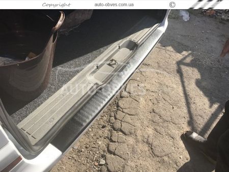 Накладка на задний бампер с загибом Mercedes Viano 2003-2014 - тип: abs пластик фото 4
