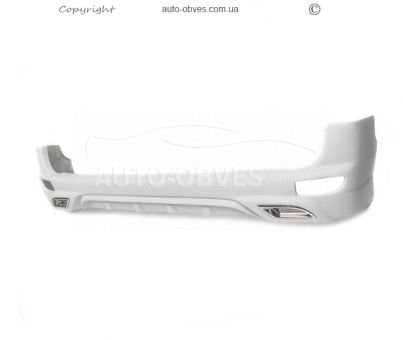 Накладка на задний бампер Mercedes Sprinter 2006-2018 - тип: под покраску v2 фото 0