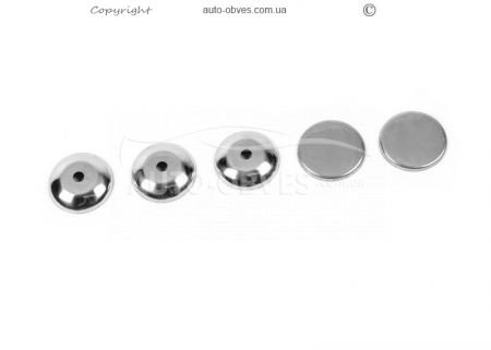 Cover plates for Ford Transit locks, stainless steel фото 1