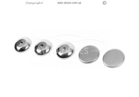 Cover plates for Ford Transit locks, stainless steel фото 0