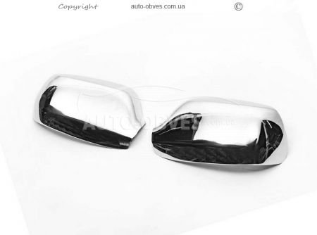 Накладки на дзеркала Mazda 3 - тип: нержавійка фото 2