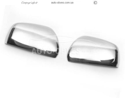 Covers for mirrors Chery Tiggo, stainless steel фото 1