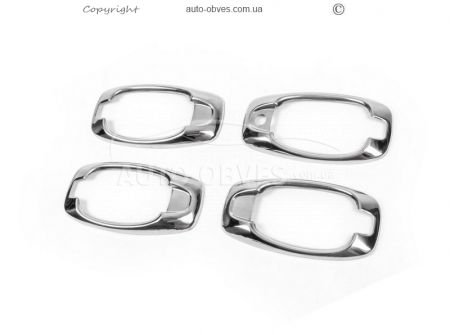 Окантовка дверних ручок Citroen Nemo, Peugeot Bipper, Fiat Fiorino - тип: з 4 елементів фото 0