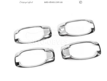 Окантовка дверних ручок Citroen Nemo, Peugeot Bipper, Fiat Fiorino - тип: з 4 елементів фото 1