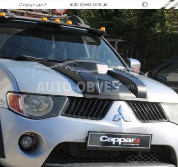 Hood overlay Mitsubishi L200 2006-2014 - type: abs фото 2