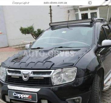 Накладка на капот Renault Duster 2010-2017 - тип: abs фото 5