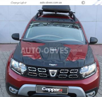 Накладка на капот Dacia Duster 2018-... - тип: abs фото 4