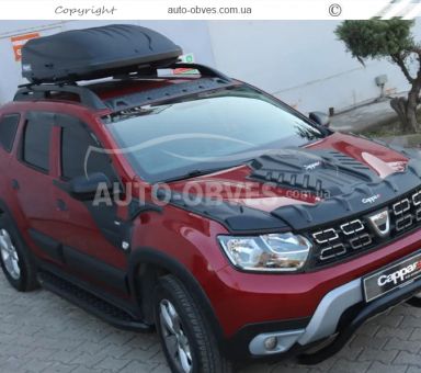 Накладка на капот Dacia Duster 2018-... - тип: abs фото 3