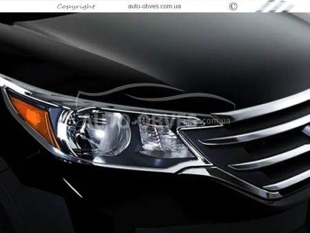 Накладка на нижню частину решітки Honda CRV 2013-2017 - тип: abs фото 2