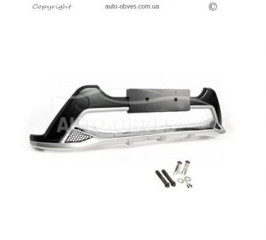 Накладка на передний бампер Toyota Rav4 2016-2019 фото 2