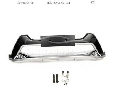 Накладка на передний бампер Toyota Rav4 2016-2019 фото 1