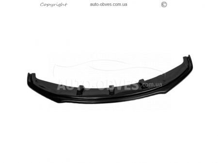 Накладка на передний бампер BMW 3 series F30, 31, 34 2012-2019 - тип: черная lip фото 1