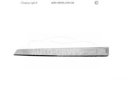 Cover on the rear bumper Renault Trafic 2015-... - type: stainless steel v2 фото 0