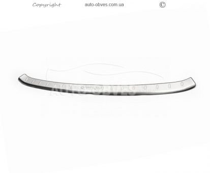 Cover on the rear bumper Nissan Qashqai 2014-2017 - type: stainless steel фото 0