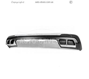 Накладка на задній бампер Kia Sorento UM 2015-2020 - тип: v1 фото 0