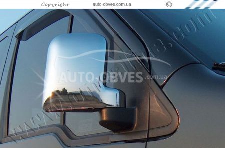 Хромовані накладки на дзеркала Ford Connect - тип: abs хром 2002-2009 фото 3
