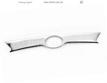 Cover above Toyota Rav4 2013-2016 number - type: stainless steel фото 1