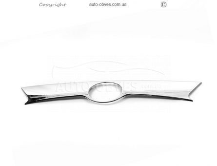 Cover above Toyota Rav4 2013-2016 number - type: stainless steel фото 0