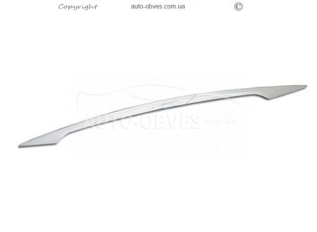 Pad above the number Nissan Qashqai 2018-2021 stainless steel фото 3