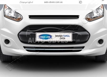 Накладка на решетку в бампер Ford Connect 2014-2021 фото 2