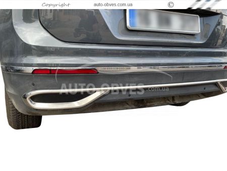 Covers chrome exhaust imitation Volkswagen Tiguan 2016-... фото 0