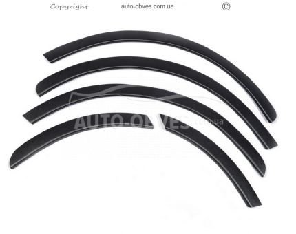 Накладки на арки Fiat Doblo 2006-2012 - тип: 4 шт, черные фото 1