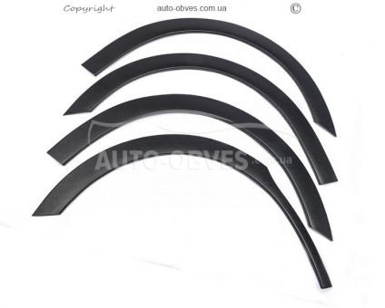 Plastic lining on the arches Citroen Berlingo 2008-2015 - type: 4 pcs, black фото 2