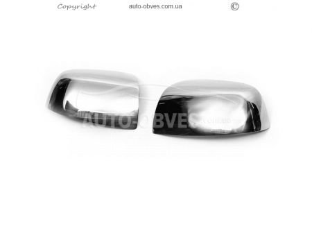 Хромированные накладки на зеркала Ford Fusion abs пластик фото 0