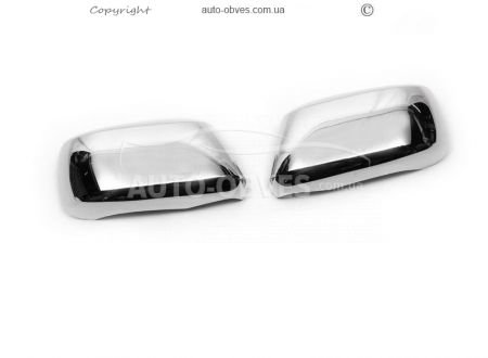 Covers for mirrors Nissan Navara stainless steel фото 1