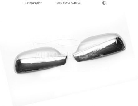 Chrome lining for mirrors Peugeot 407 abs chrome фото 2