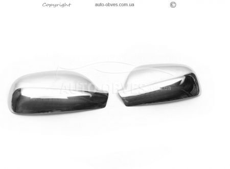 Chrome lining for mirrors Peugeot 407 abs chrome фото 0