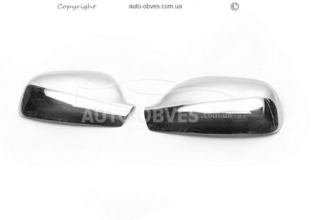 Хромовані накладки на дзеркала Peugeot 307 - тип: abs хром фото 0