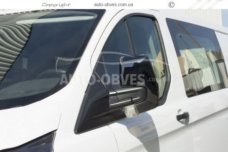 Overlays for mirrors black chrome Ford Custom 2013 -... фото 1