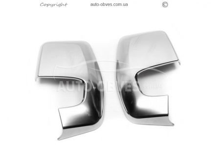 Накладки на зеркала серый мат Ford Custom 2013-… фото 1