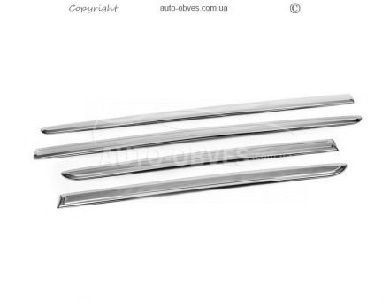 Stainless steel door moldings VW Caddy 2015-2020 фото 1