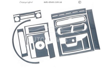 Panel decor VW Crafter 2006-2011 with 18 elements - type: stickers фото 1