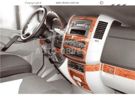 Panel decor Volkswagen Crafter 2011-2016 with 18 elements - type: stickers фото 3