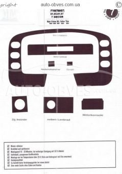Декор на панель Ford Transit 1994-1997 - тип: наклейки фото 1