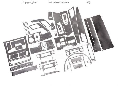 Декор на панель Mercedes Sprinter 2006-2013, 53 детали - тип: наклейки фото 1