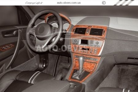 Декор на панель BMW X3 E83 2003-2010 - тип: наклейки фото 1