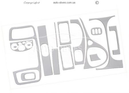 Dashboard decor Nissan Primastar 2011-2014 with 16 elements - type: stickers фото 2